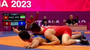 شکست مهمدی مقابل حریفی از قرقیزستان در وزن 82kg
