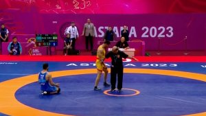 شکست کاووسی در وزن 79kg مقابل حریف قزاقستانی