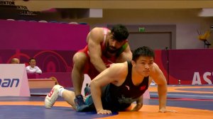 پیروزی کریمی در وزن 86kg مقابل حریف چینی