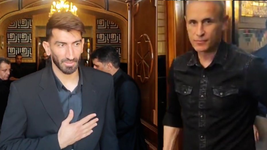 حضور گل‌محمدی و بیرانوند در مجلس درگذشت مادر مجتبی حسینی