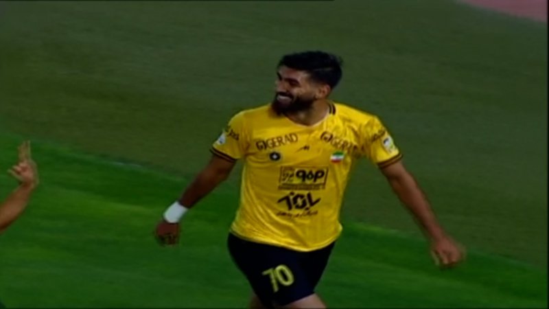 دبل مغانلو گل چهارم سپاهان به پیکان