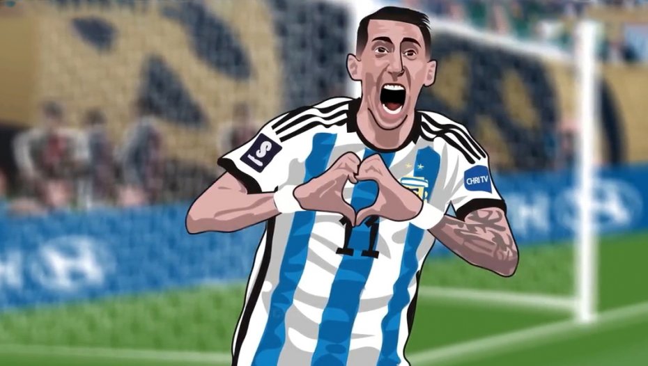انیمیشنی جذاب به یاد فینال جام جهانی 2022 قطر