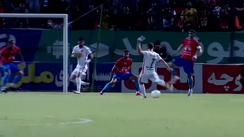شوت دیدنی رفیعی؛ گل سوم پرسپولیس به نساجی