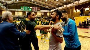 درگیری شدید در فینال لیگ برتر هندبال