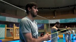 تمرینات تیم ملی والیبال ایران قبل از رویارویی با ژاپن