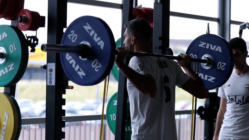 نخستین تمرین تیم والیبال ایران در هفته دوم