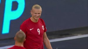 گل دوم نروژ به قبرس (هالند - پنالتی)