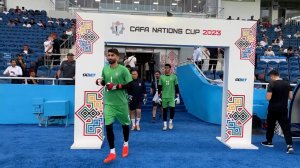 ورود بازیکنان ایران برای گرم کردن پیش از بازی