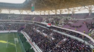 نمایی از استادیوم المدینه پیش از بازی ایران - عراق
