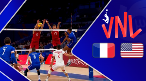 خلاصه والیبال آمریکا 3 - فرانسه 2