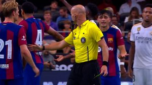 درگیری بین بازیکنان بارسلونا و رئال مادرید 