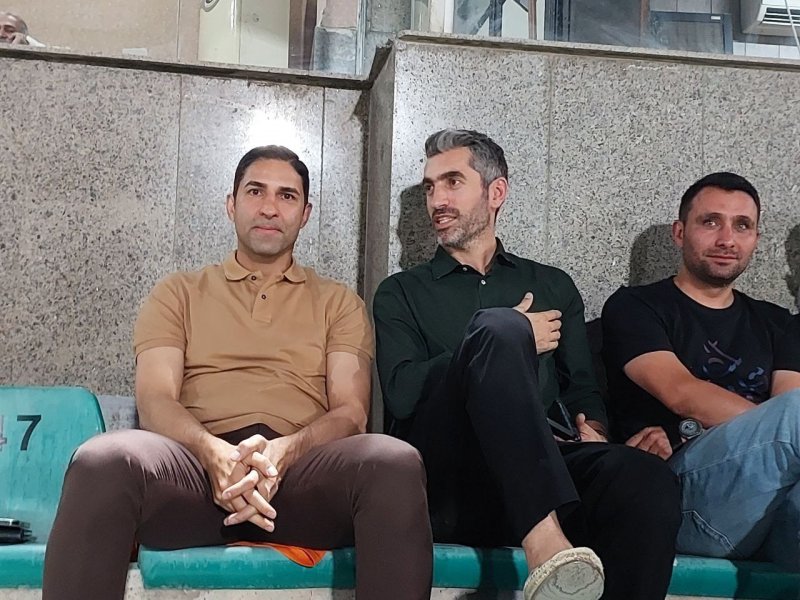 حضور جباری و هاشمیان در ورزشگاه دستگردی