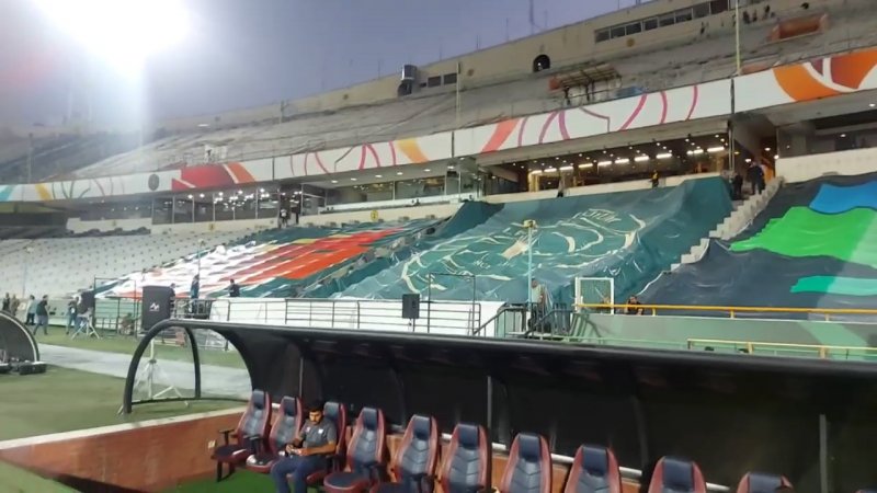 آخرین وضعیت سکوهای تخریب شده ورزشگاه آزادی