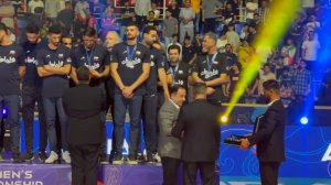چهره مغموم بازیکنان ایران هنگام اهدای مدال