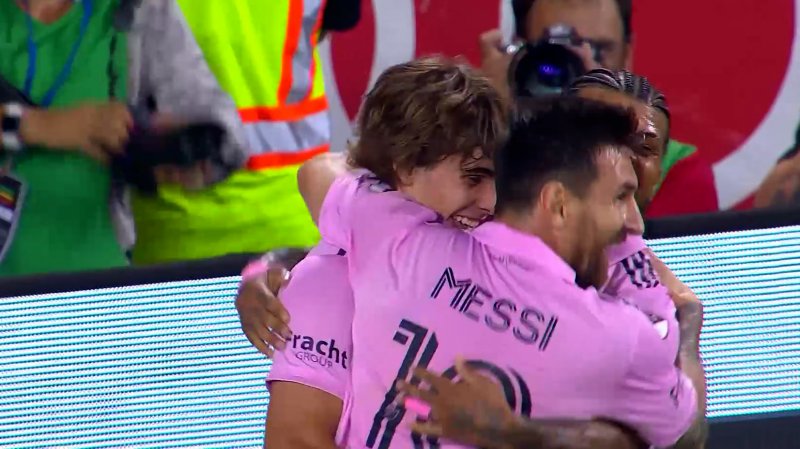 گل دوم اینتر میامی به نیویورک ردبولز توسط مسی