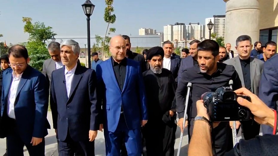 حضور قالیباف برای افتتاح ساختمان فدراسیون کشتی