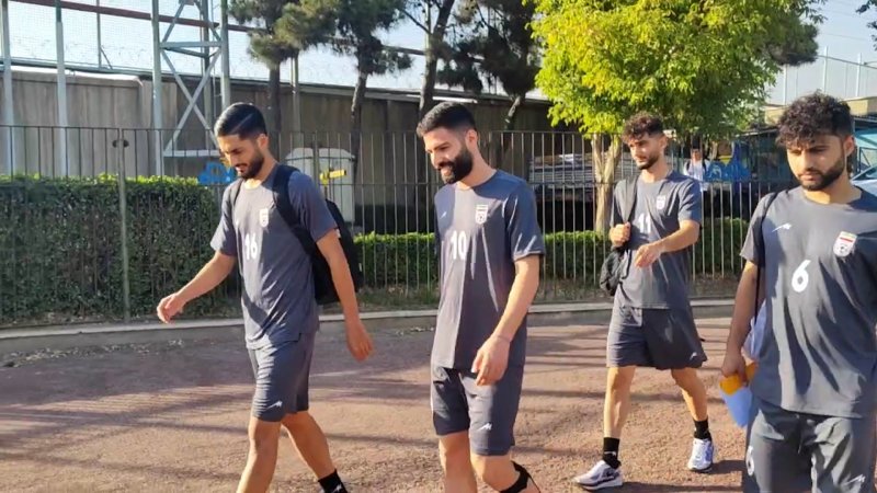 حضور بازیکنان تیم امید در اولین جلسه تمرینی