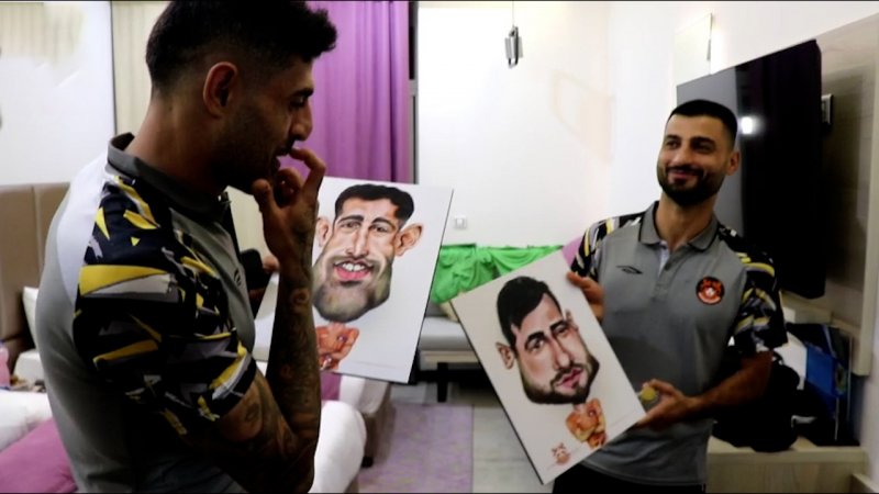 ویدیویی از سوپرایز کاریکاتوری بازیکنان مس کرمان