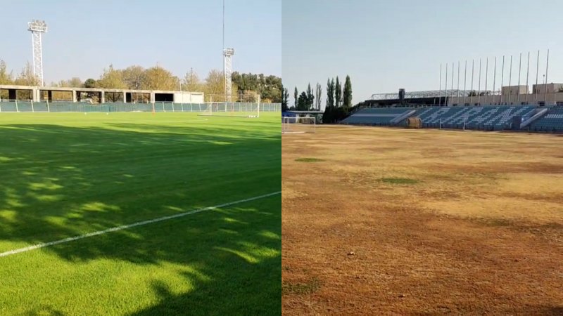 تفاوت زمین‌های تمرین کمپ تیم‌های ملی