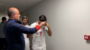 احترام بازیکنان ایران به قرآن کریم پیش از دیدار با بلغارستان