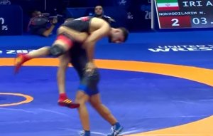 شکست محمد نخودی مقابل عثمانوف روس (79 kg)