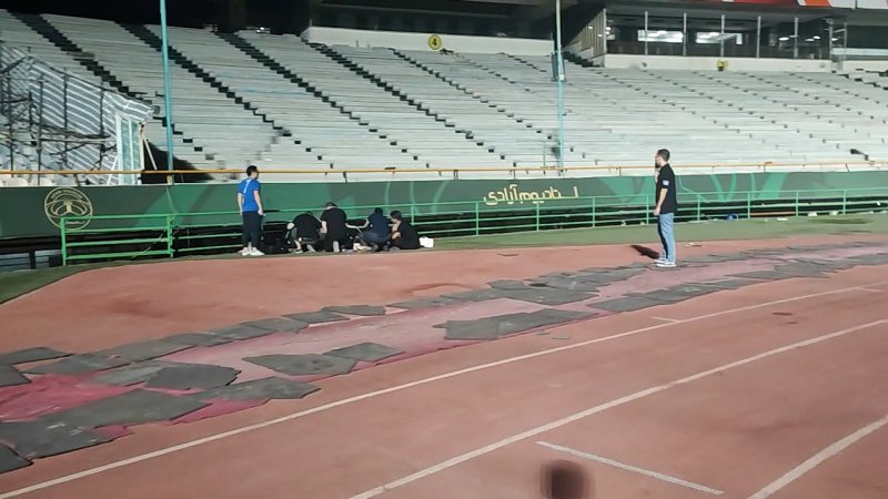 تیم فنی استقرار VAR در ورزشگاه آزادی