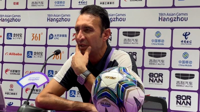 کنفرانس خبری عنایتی پس از برد مقابل مغولستان