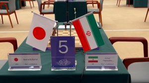 پرهام مقصودلو و امین طباطبایی‌ دور چهارم مسابقات شطرنج هانگژو