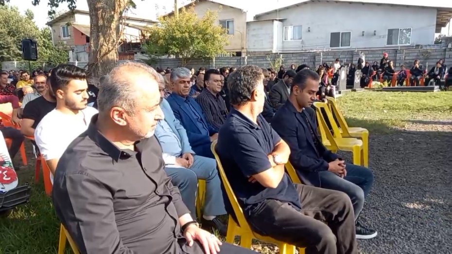 حضور درویش در مراسم سالگرد هادی نوروزی