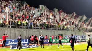 شعار هواداران نساجی و واکنش رحمتی بعد از پایان بازی