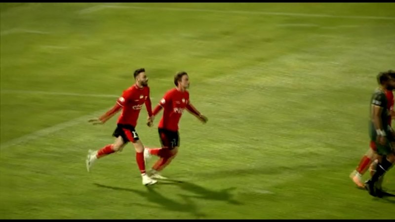 گل اول تراکتور به شمس آذر توسط مهدی عبدی