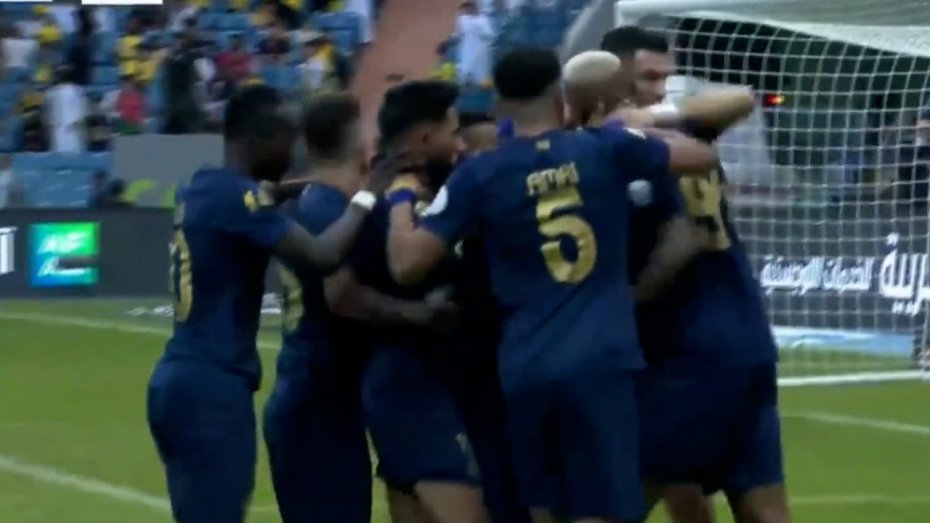 پاس گل رونالدو روی گل اول النصر مقابل الفیحا