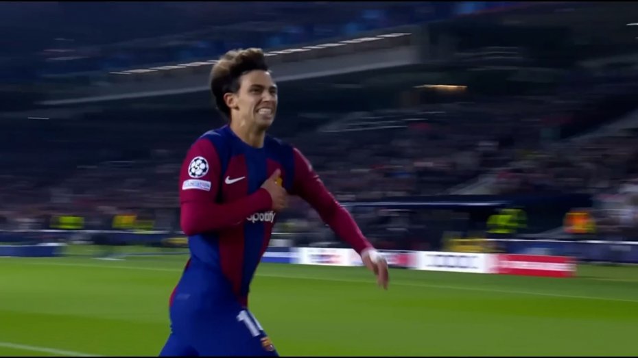 گل دوم بارسلونا به پورتو توسط ژوائو فلیکس