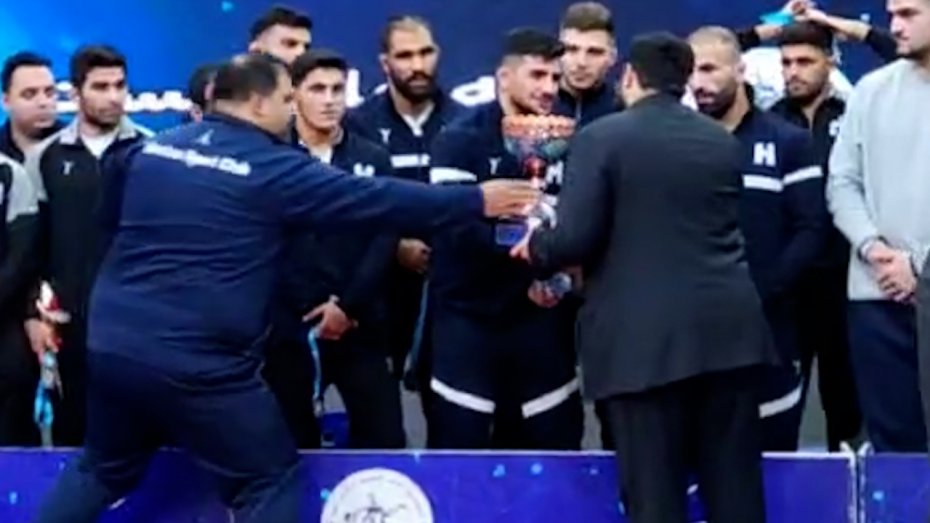 حرکت عجیب نایب قهرمان لیگ برتر کشتی 