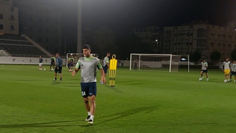 تمرینات طلایی پوشان پیش از دیدار با الاتحاد