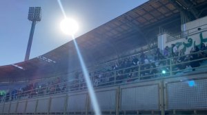 جو استادیوم فجر بم در دربی زنان فوتبال ایران