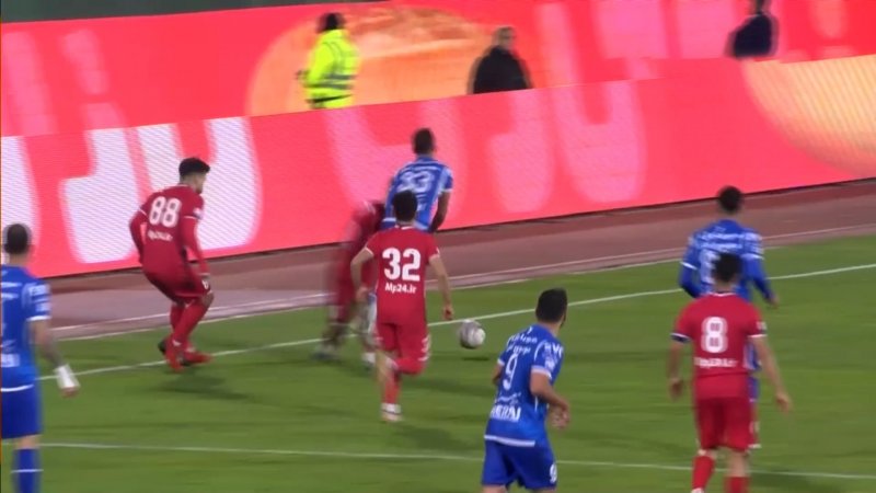 صحنه مشکوک خطا روی ابوالفضل جلالی