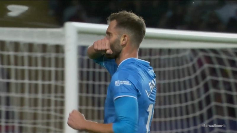 گل اول آلمریا به بارسلونا (باتیستا)