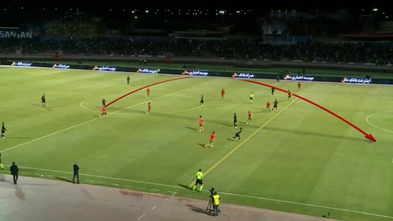 تصویر نرم‌افزاری گل پرسپولیس به مس: آفساید نیست!