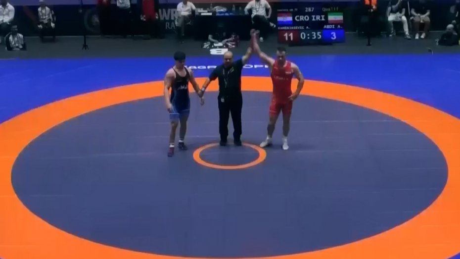شکست عبدی در مقابل کامنجاسویچ در وزن (77kg)
