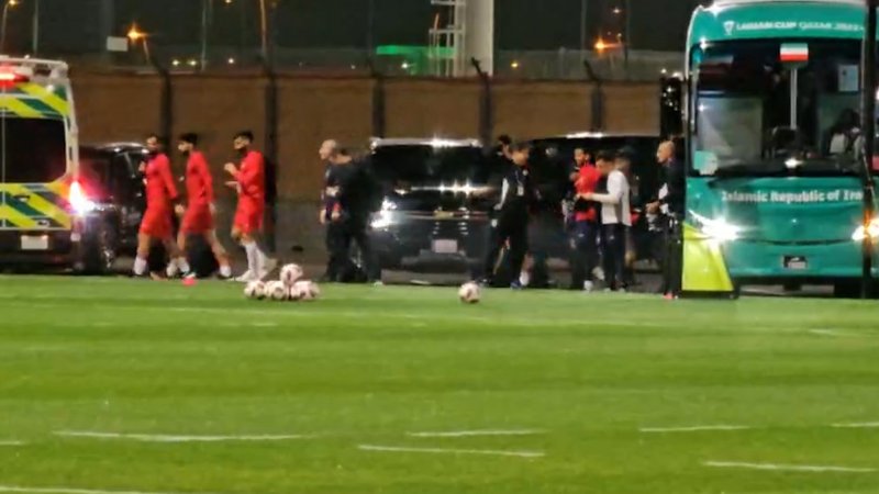 اختصاصی - ورود اتوبوس تیم ملی به کمپ الریان