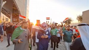 جشن و شادی عراقی‌ها پس از پیروزی برابر ژاپن