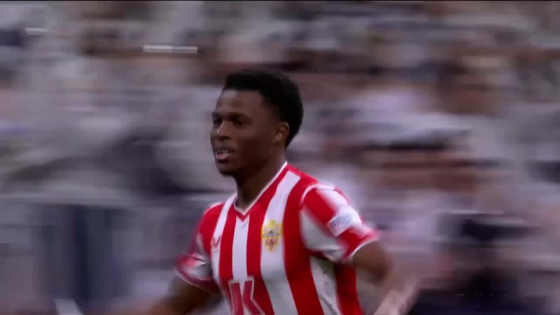 گل اول آلمریا به رئال مادرید توسط لارژی رمضانی