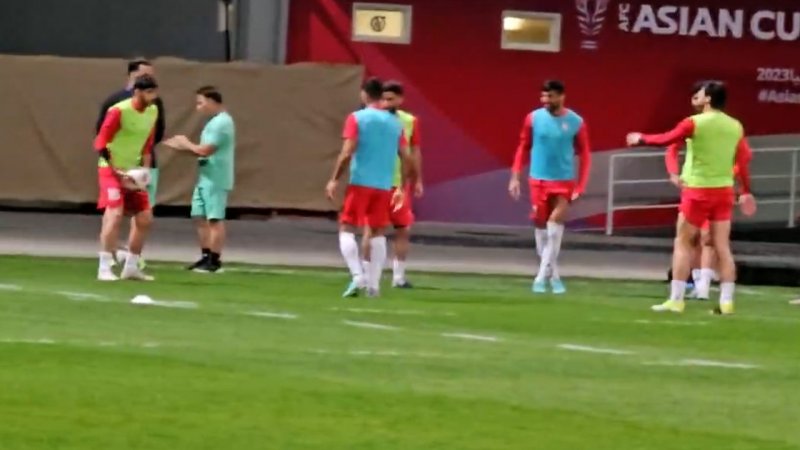 جلسه قلعه‌نویی با افاضلی و الهویی پیش از آغاز تمرین