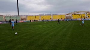 گرم کردن استقلال خوزستان و شمس آذر پیش از بازی