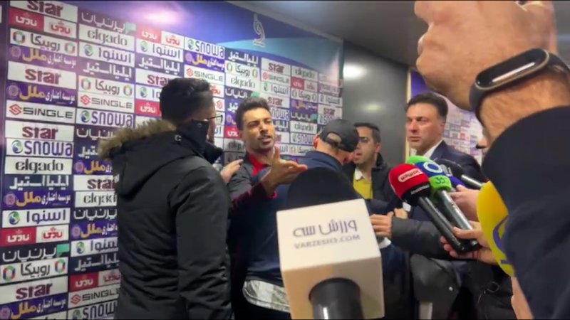 درگیری و دعوای شدید شجاع خلیل‌زاده با خبرنگاران!