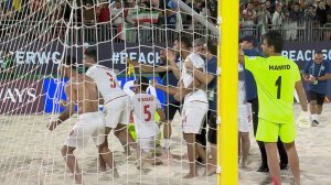 جشن بازیکنان تیم ملی پس از کسب رتبه سوم جام جهانی