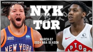 خلاصه بسکتبال تورنتو رپترز - نیویورک نیکس