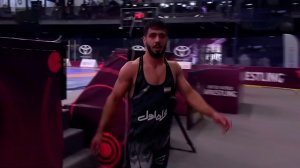 پیروزی فیروزپور در وزن 92KG مقابل حریفی از بحرین