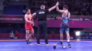 پیروزی فیروزپور در وزن 92KG مقابل حریفی از ژاپن